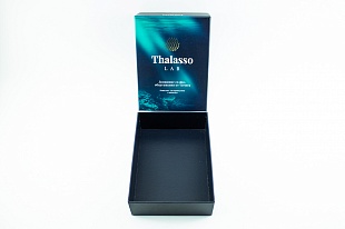 Кашированная коробка из переплетного картона крышка-дно Thalasso