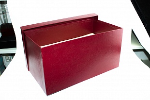 Коробка из переплетного картона Бордовая