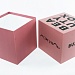 Коробка из переплетного картона Летуаль розовая