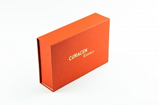 Кашированная коробка из переплетного картона шкатулка Curacen