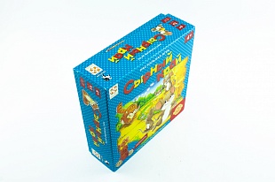 Кашированная коробка из переплетного картона крышка-дно Сырный край