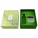 Коробка из переплетного картона зеленая