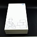 Кашированная коробка из переплетного картона шкатулка Knauf белая