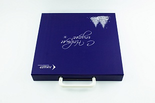 Кашированная коробка из переплетного картона шкатулка Лидер