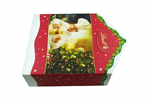 Коробка из переплетного картона Lindt Новогодняя