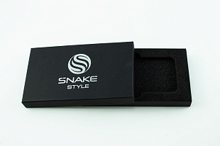 Кашированная коробка из переплетного картона крышка-дно Snake 