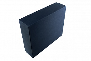 Коробка из переплетного картона Синяя большая