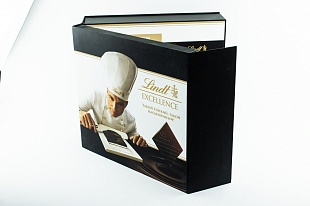 Коробка шкатулка Lindt черная