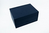 Коробка шкатулка Синяя с ящиками
