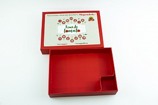 Коробка из переплетного картона Помидорка