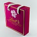 Кашированная коробка из переплетного картона шкатулка Lindt розовая