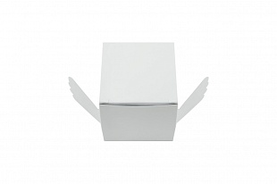 Коробка из картона белая с крыльями 