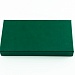 Кашированная коробка из переплетного картона крышка-дно темно-зеленая