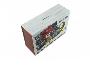 Кашированная коробка из переплетного картона шкатулка Чайная Фабрика 