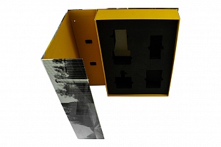 Кашированная коробка из переплетного картона шкатулка Окса