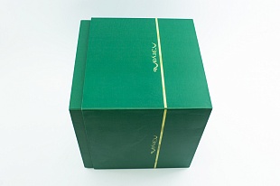 Коробка из переплетного картона Летуаль зеленая