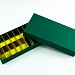 Кашированная коробка из переплетного картона крышка-дно темно-зеленая