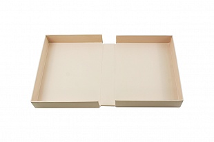 Кашированная коробка из переплетного картона шкатулка под ежедневник розовая