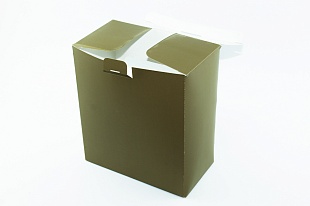Коробка из картона Золотая