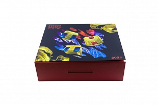 Кашированная коробка из переплетного картона шкатулка ТНТ