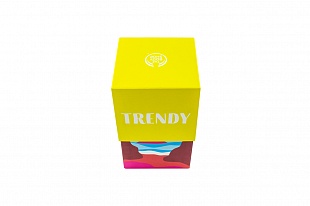 Кашированная коробка из переплетного картона крышка-дно Trendy