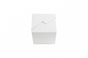 Кашированная коробка из переплетного картона шкатулка белая маленькая