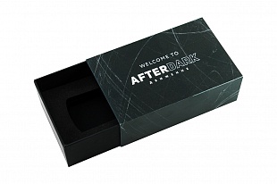 Кашированная коробка из переплетного картона пенал Afretdark