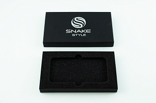 Кашированная коробка из переплетного картона крышка-дно Snake 