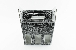 Кашированная коробка из микрогофрокартона самосборная Chibis Brewery