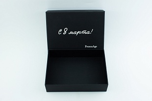 Кашированная коробка из переплетного картона крышка-дно PromoAge
