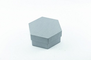 Кашированная коробка из переплетного картона крышка-дно шестигранник 