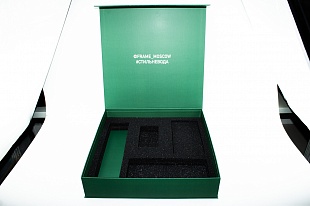 Кашированная коробка из переплетного картона шкатулка Frame