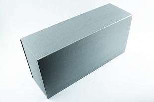 Коробка из переплетного картона Серая шкатулка 