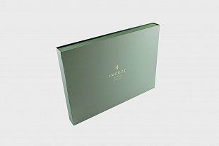 Кашированная коробка из переплетного картона шкатулка Incust