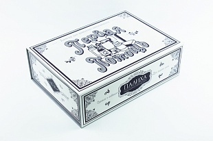 Кашированная коробка из переплетного картона шкатулка Первая помощь