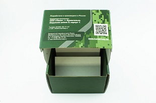 Кашированная коробка из микрогофрокартона самосборная Электронный манок 