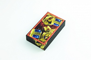 Кашированная коробка из переплетного картона крышка-дно ТНТ