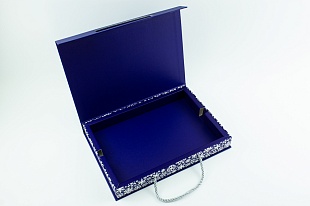 Кашированная коробка из переплетного картона шкатулка Лидер