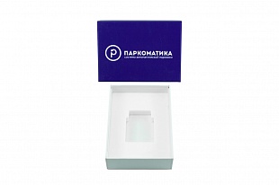 Кашированная коробка из переплетного картона крышка-дно Паркоматика