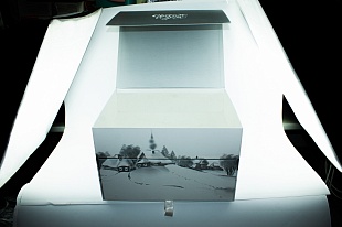 Кашированная коробка из переплетного картона шкатулка Газпром