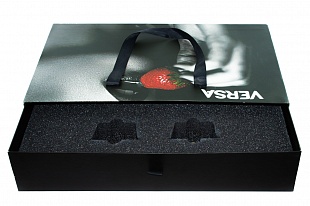 Кашированная коробка из переплетного картона пенал Versa