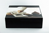 Коробка из переплетного картона Lindt черная