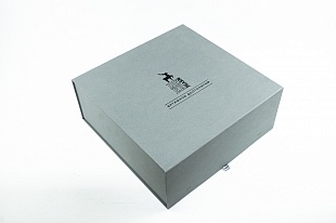 Кашированная коробка из переплетного картона шкатулка Активное долголетие 