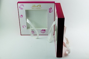 Коробка шкатулка Lindt розовая