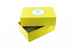 Кашированная коробка из переплетного картона крышка-дно Beauty Boxx