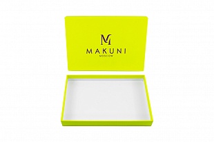 Кашированная коробка из переплетного картона крышка-дно Makuni