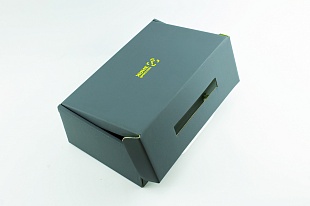 Кашированная коробка из микрогофрокартона самосборная Честный знак
