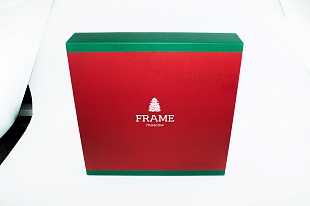 Кашированная коробка из переплетного картона шкатулка Frame