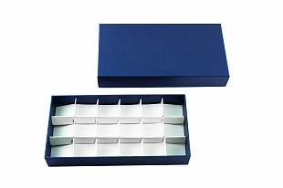 Коробка из переплетного картона Темно-Синяя