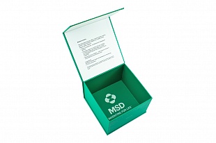 Кашированная коробка из переплетного картона шкатулка MSD